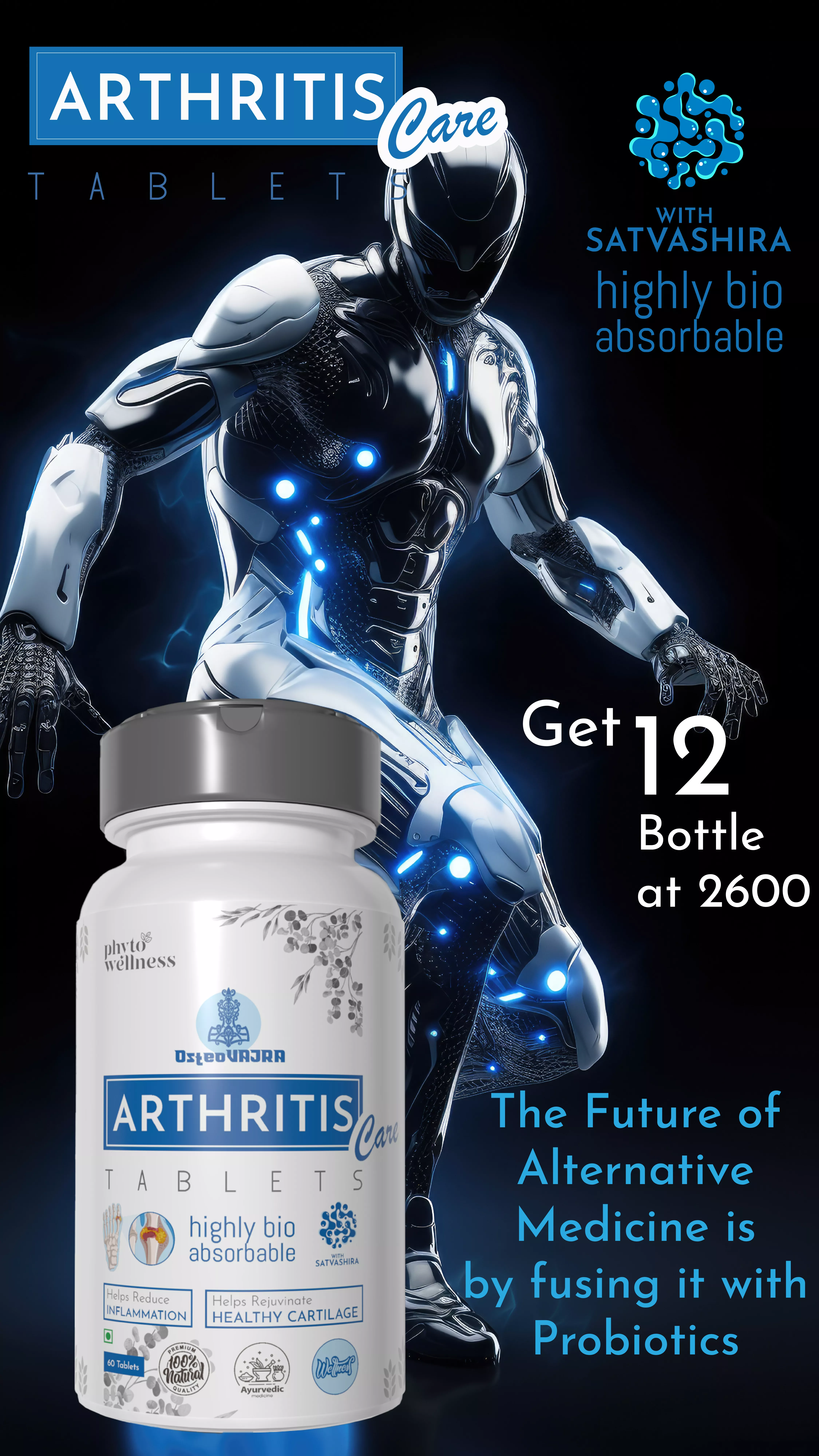 RBV B2B Probiotic Arthiritis Care 60 Tablets 12 Pcs.